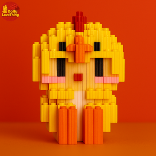 Mô Hình LEGO Gà 12 Con Giáp Mini 3D | DollyLoveThing